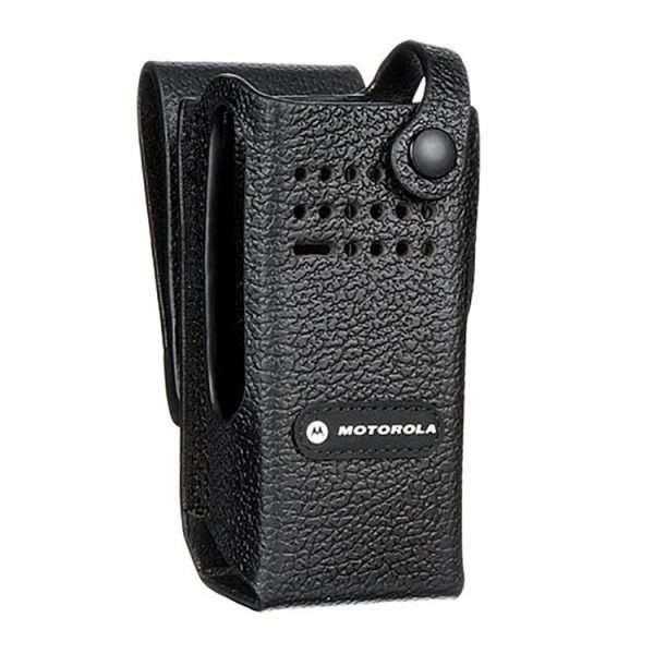 Motorola Hard Leather Swivel Radio Case Holster